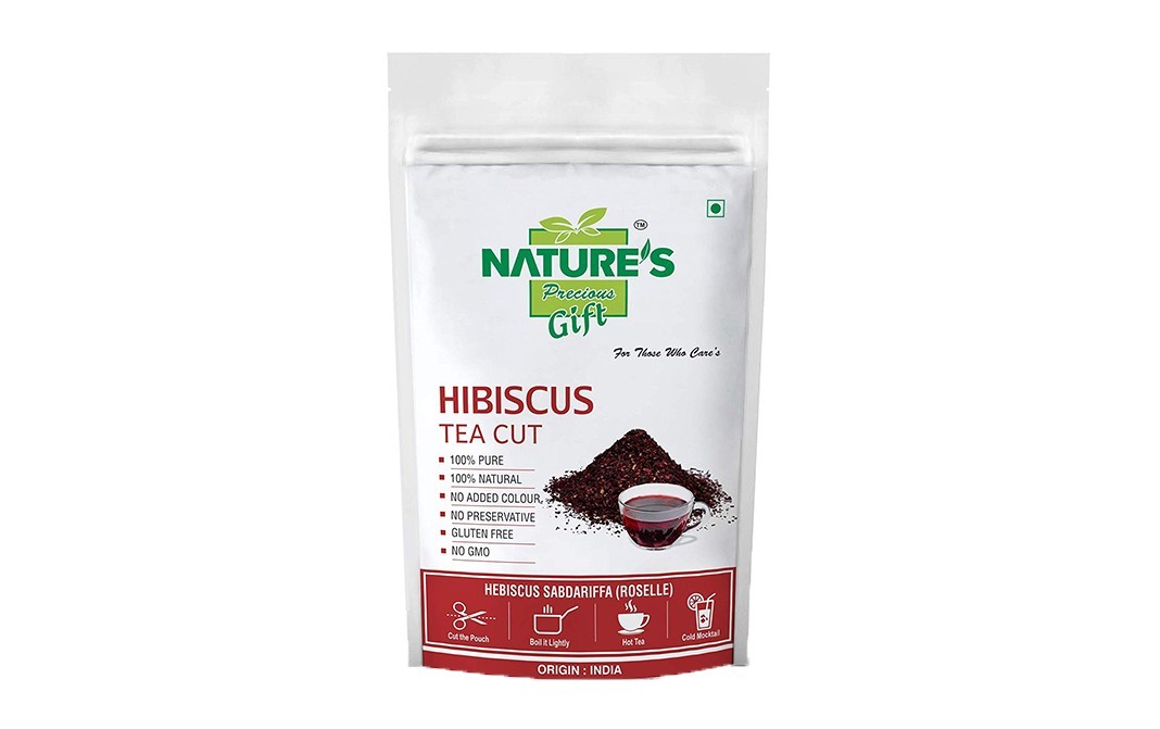 Nature's Gift Hibiscus Tea Cut    Pack  100 grams